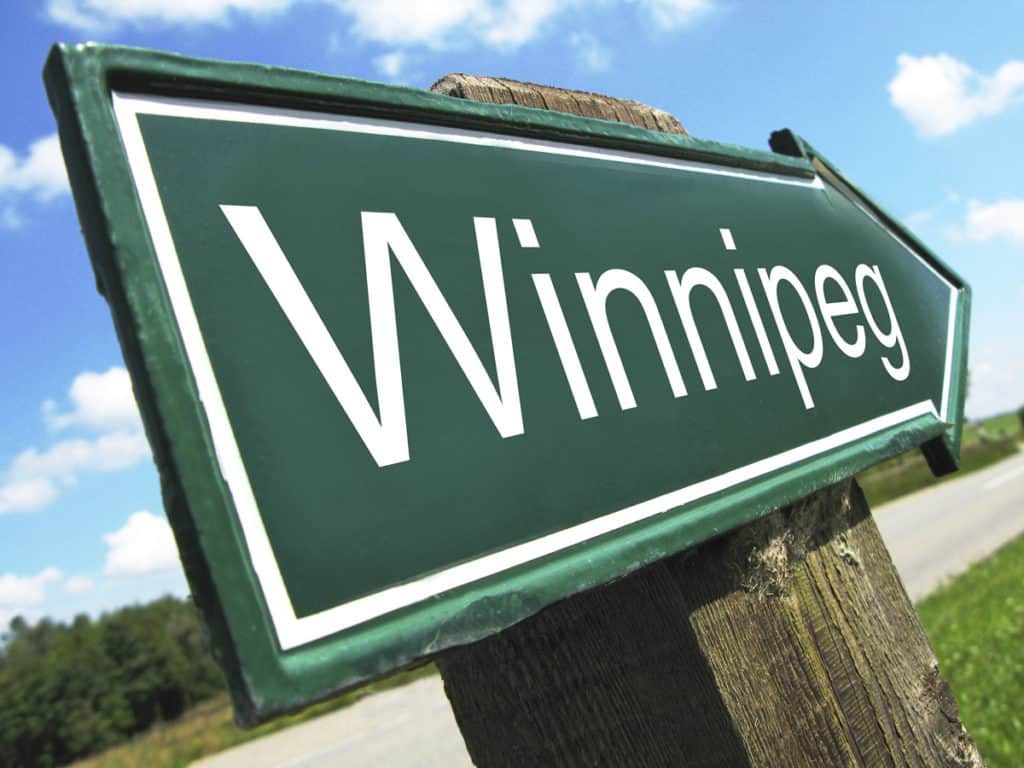 Winnipeg Road Sign