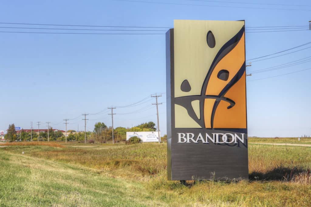 Brandon Welcome Sign