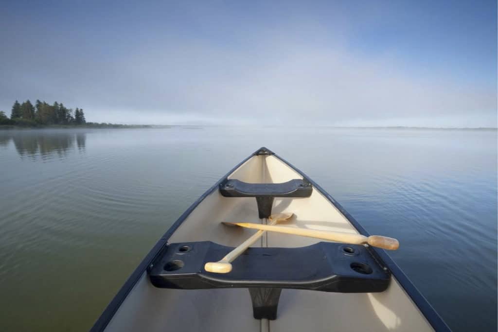 Canoe on Lake Audy