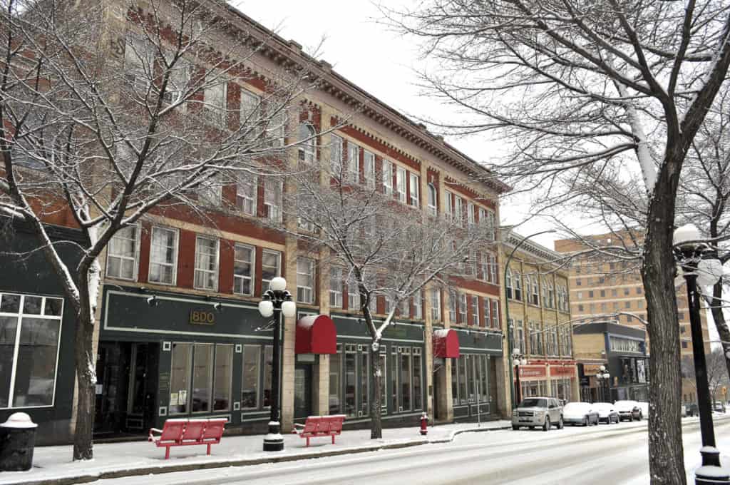 City of Brandon in Winter