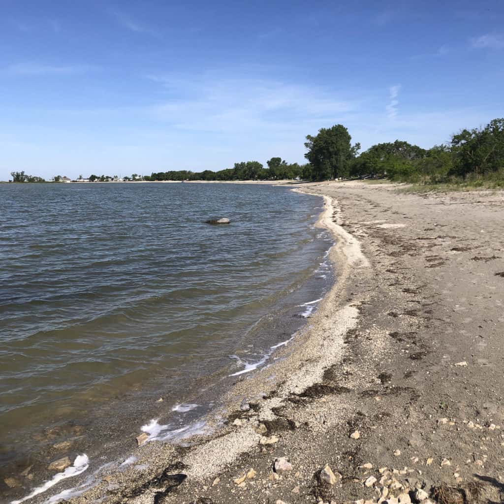 Beach at Lundar Campground