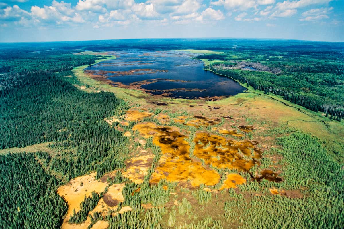 Aerial view of Riding Mountain National Park