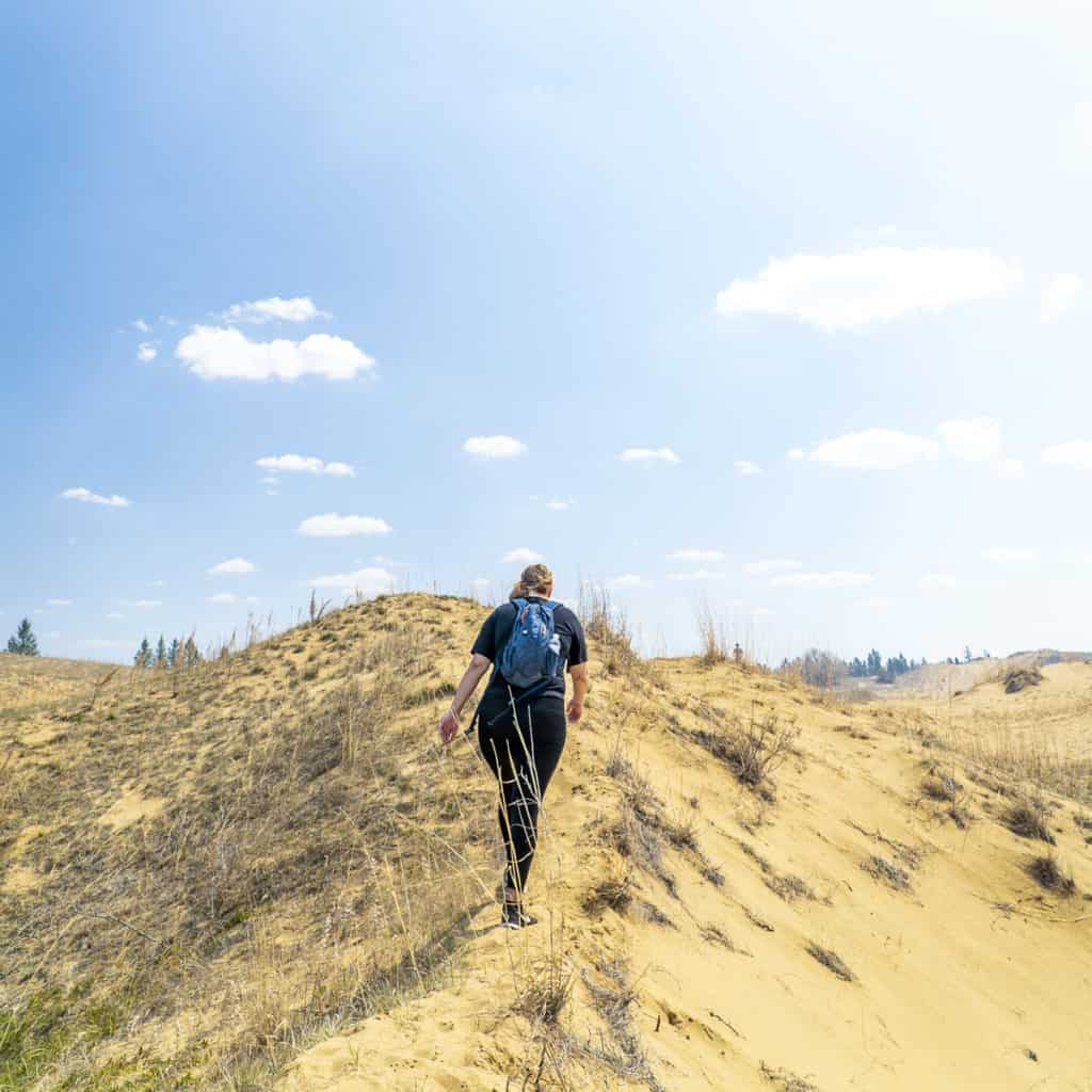 Hiking at Spirit Sands