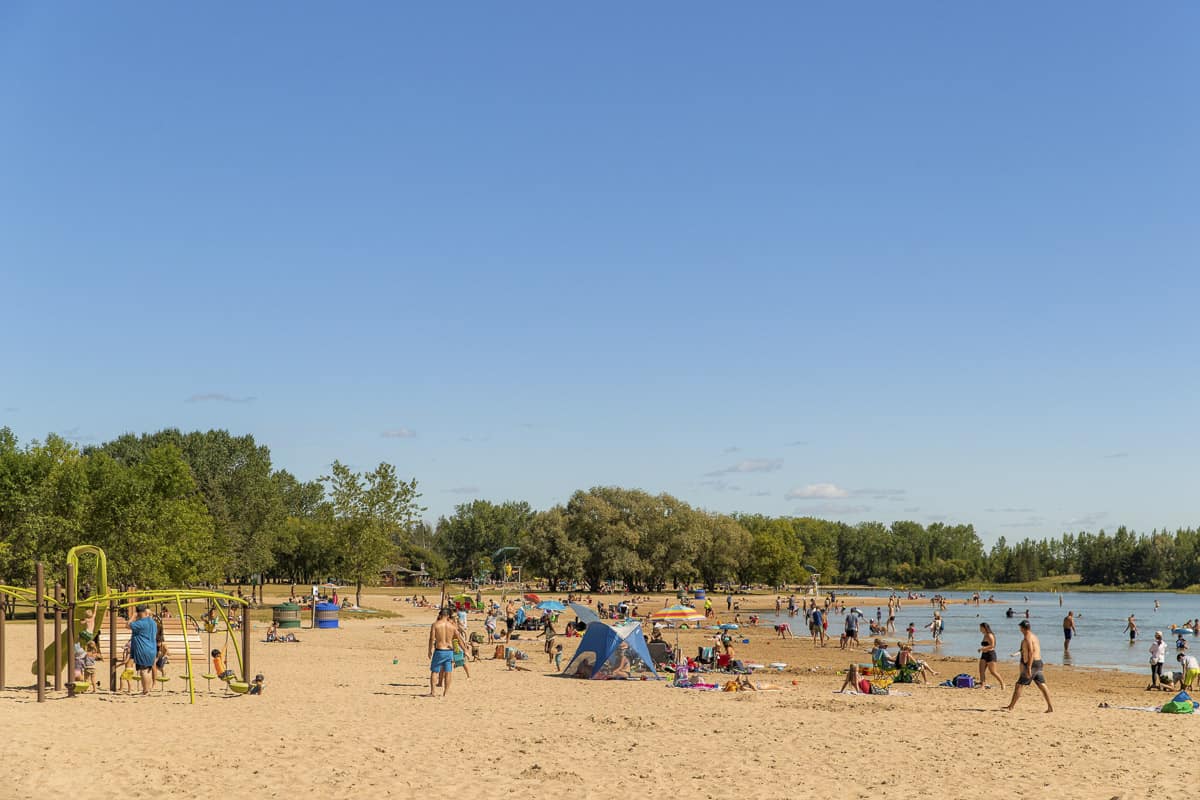 The Beach at Birds Hills Provincial Park - Manitoba Campgrounds