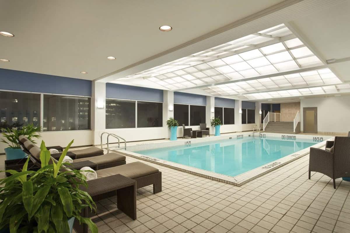 The swimming pool at The Fairmont Winnipeg