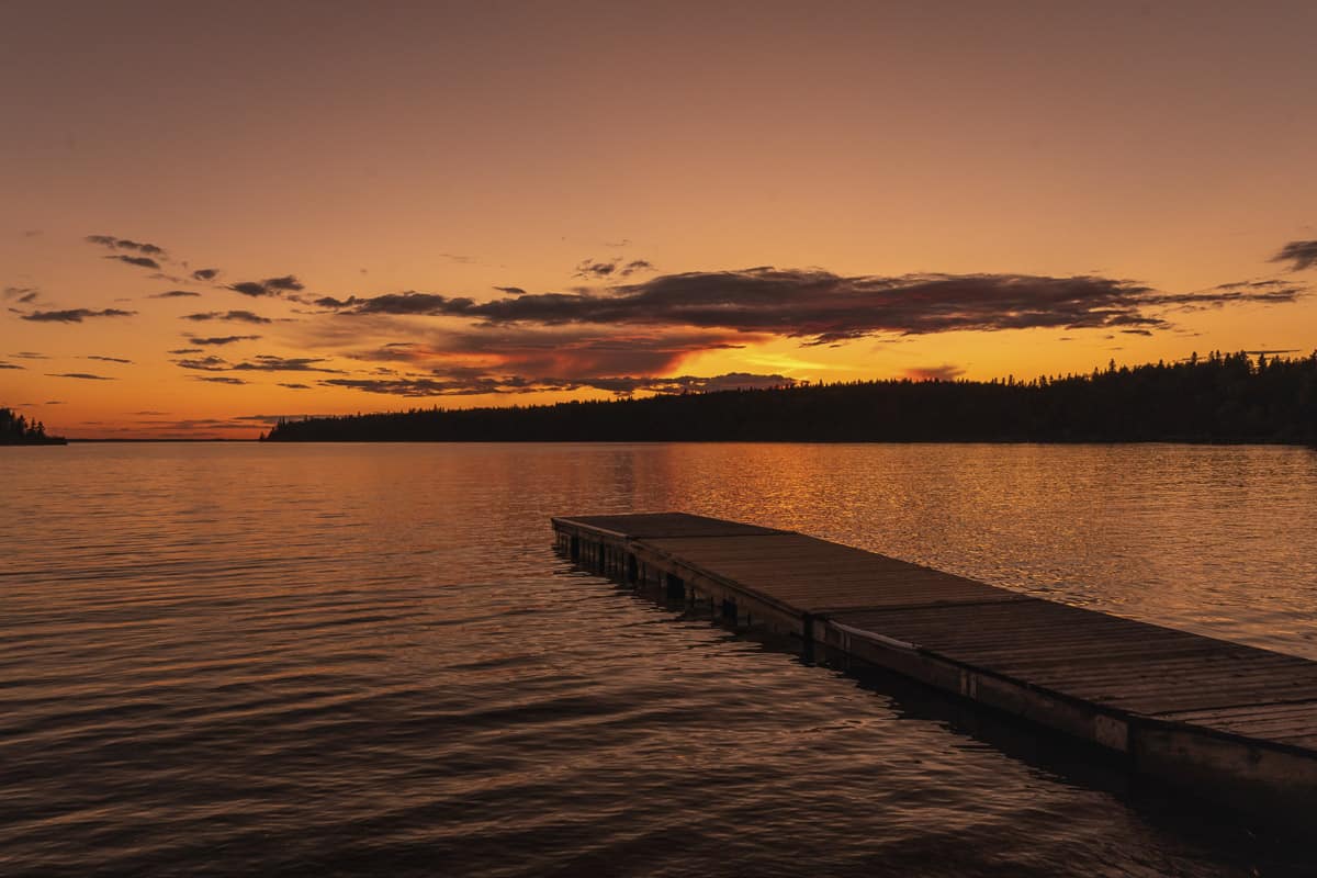 Sunset on Clear Lake in Riding Mountain National Park