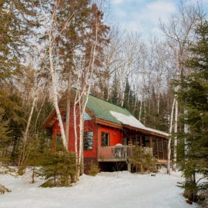 Manitoba Cabin in winter