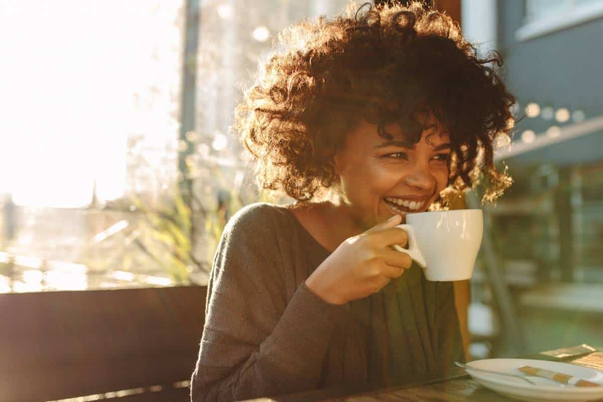 Woman Drinking Coffee