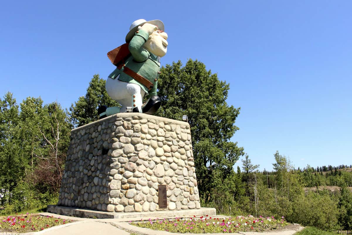 The famous statue in Flin Flon Manitoba