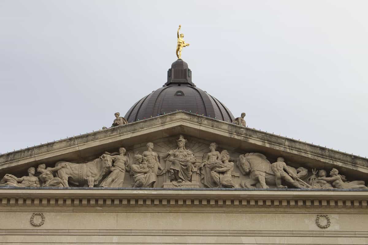 Golden Boy Statue atop the Manitoba Legislature