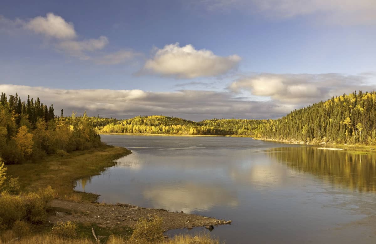 A lake in northern Manitoba.