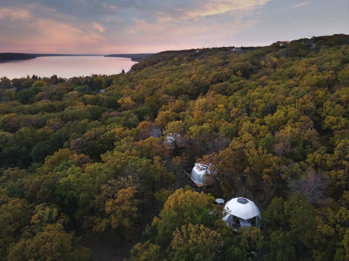 The Moonlit Canopy Domes in Manitoba are one of the such unique places to stay in Manitoba