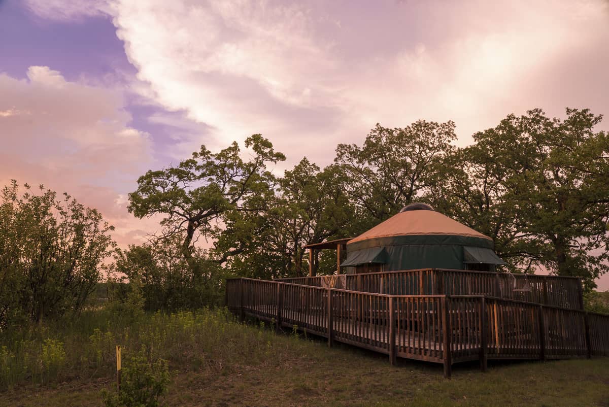 A Yurt in Stephenfield Provincial Park, Manitoba