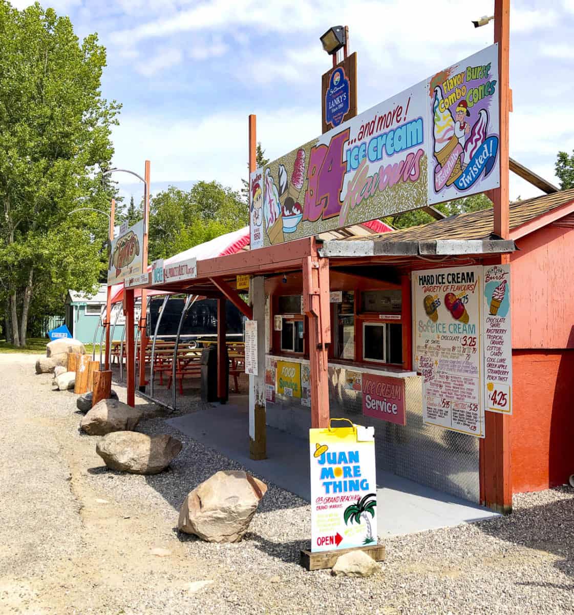 Grand Beach ice cream shop