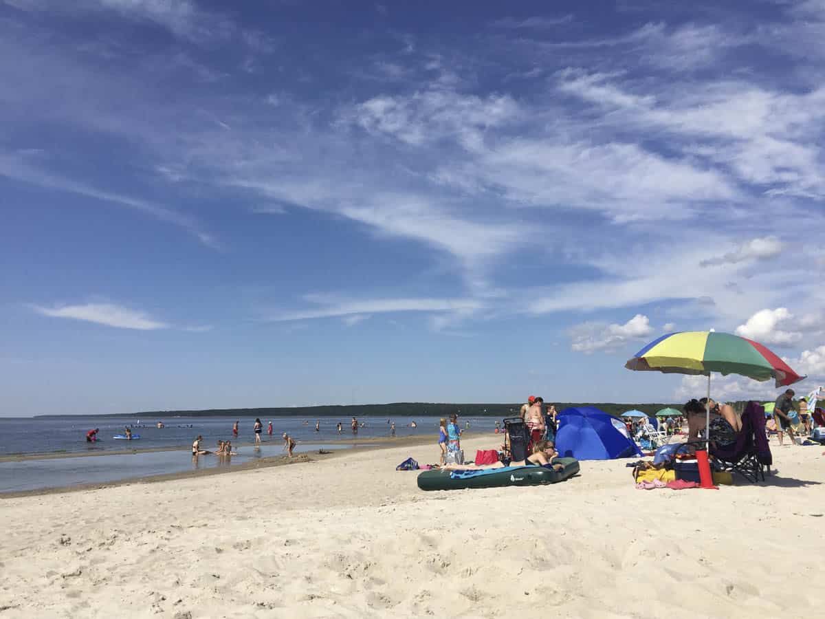 Grand Beach in Summer