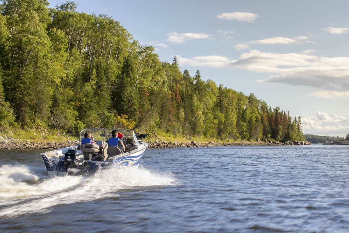 Boat in Whiteshell Provincial Park