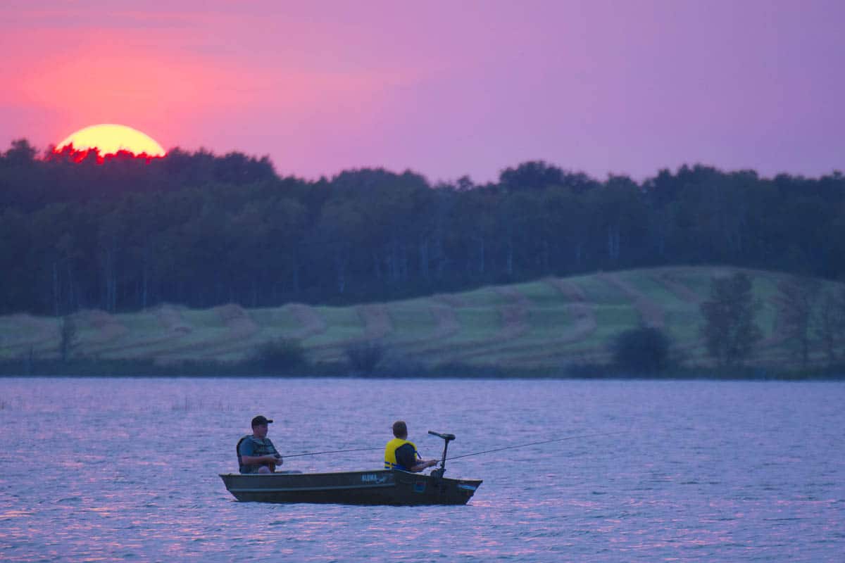 Fishing at Sunset