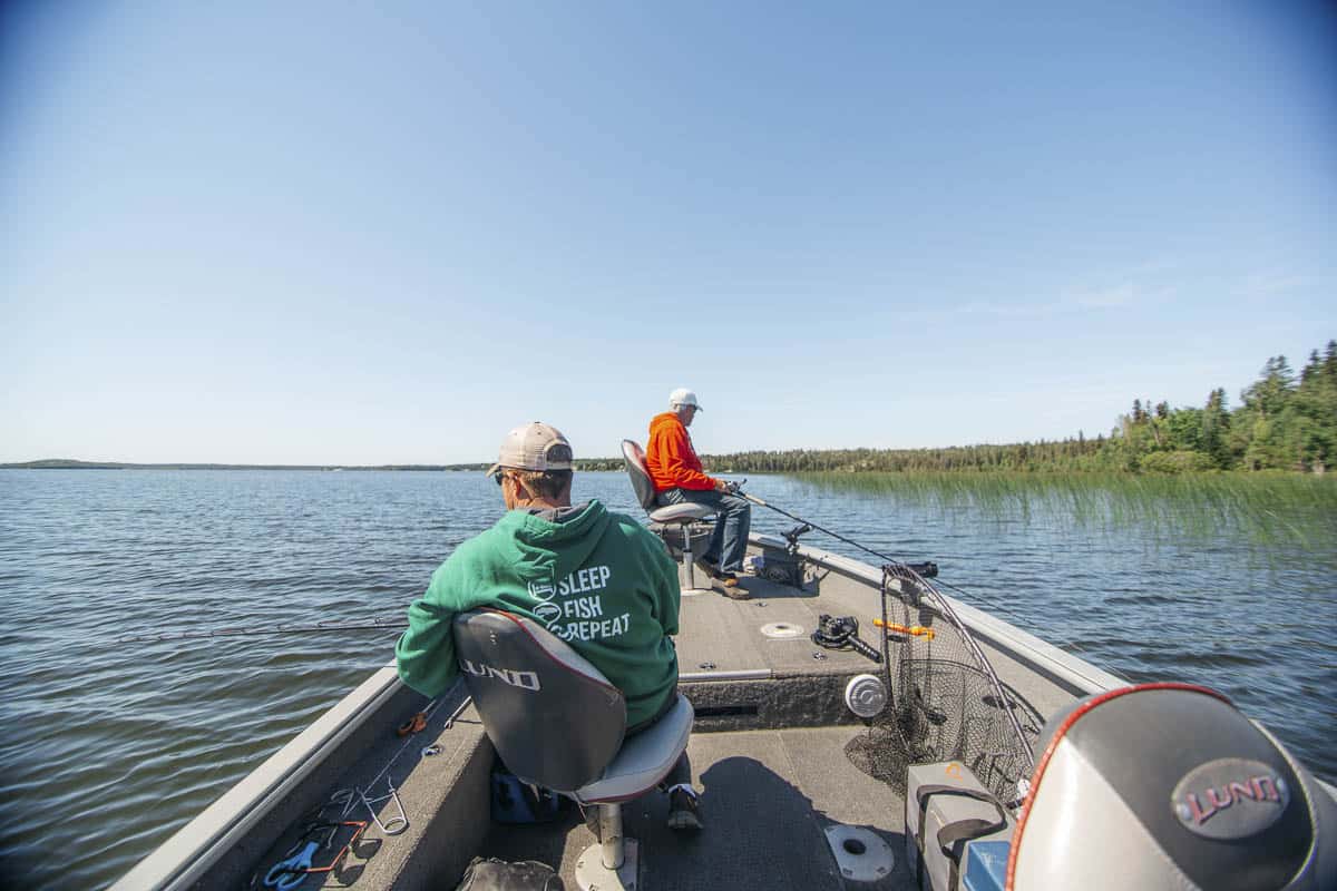 Fishing boat in Manitoba