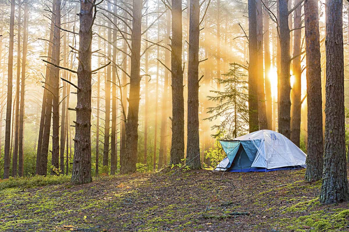 Tent camping