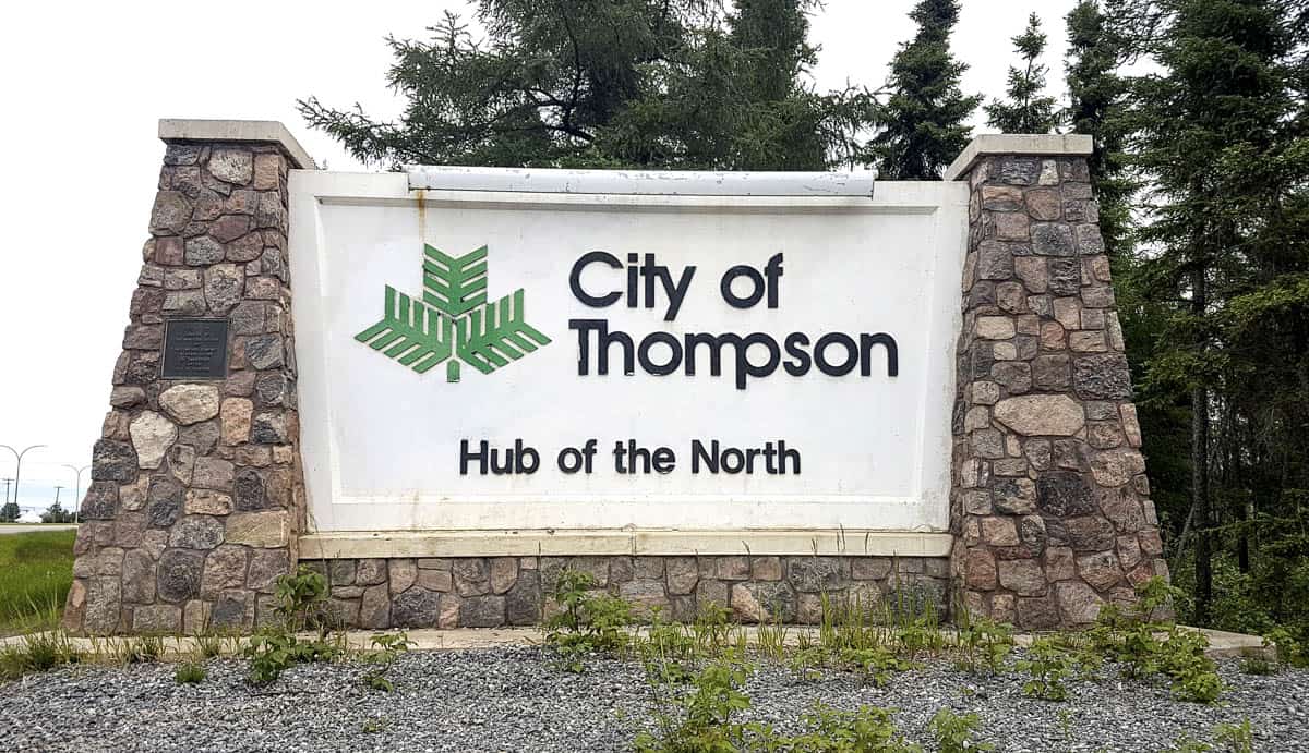 Thompson Welcome Sign