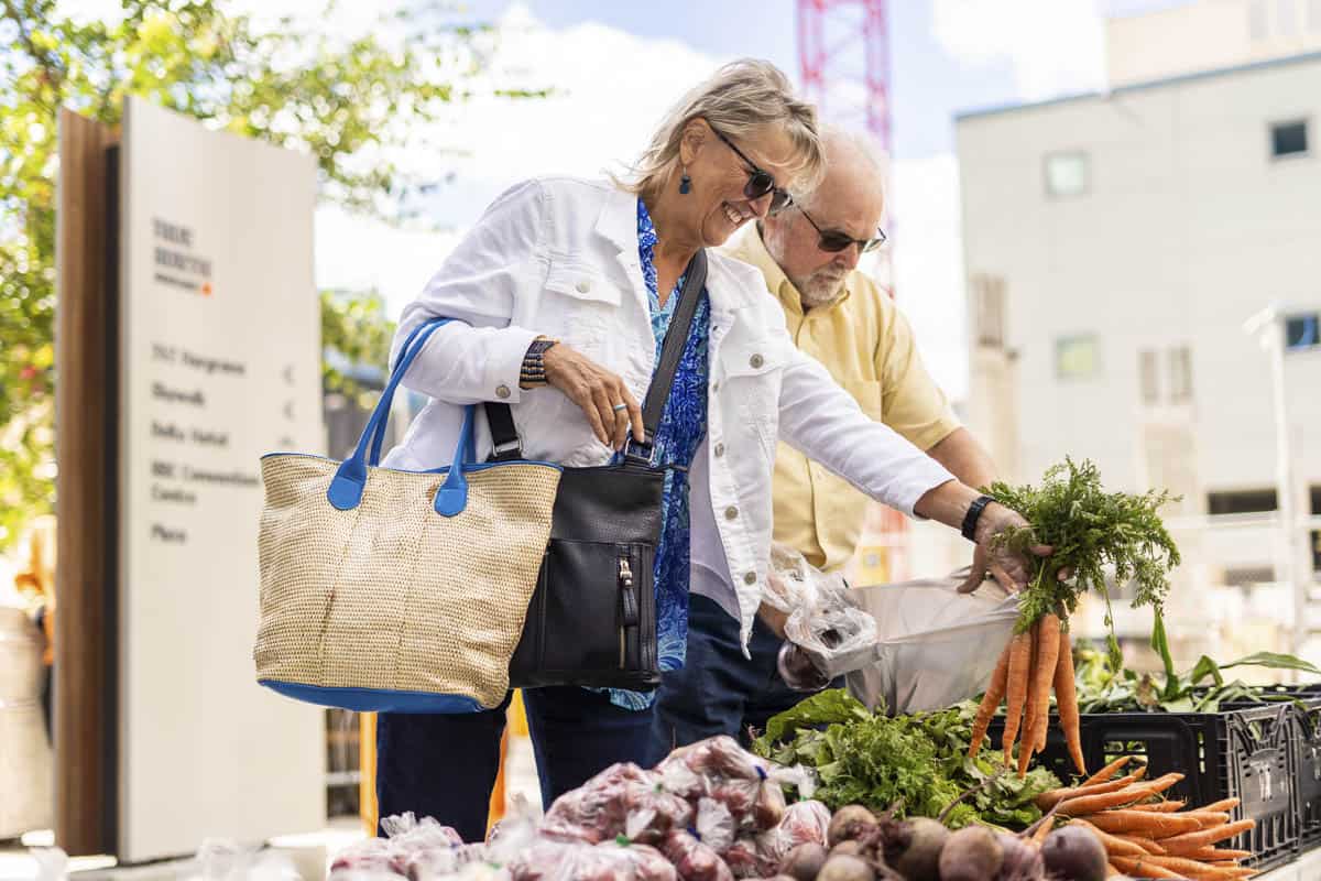 Hargrave St Market Vegetable stall