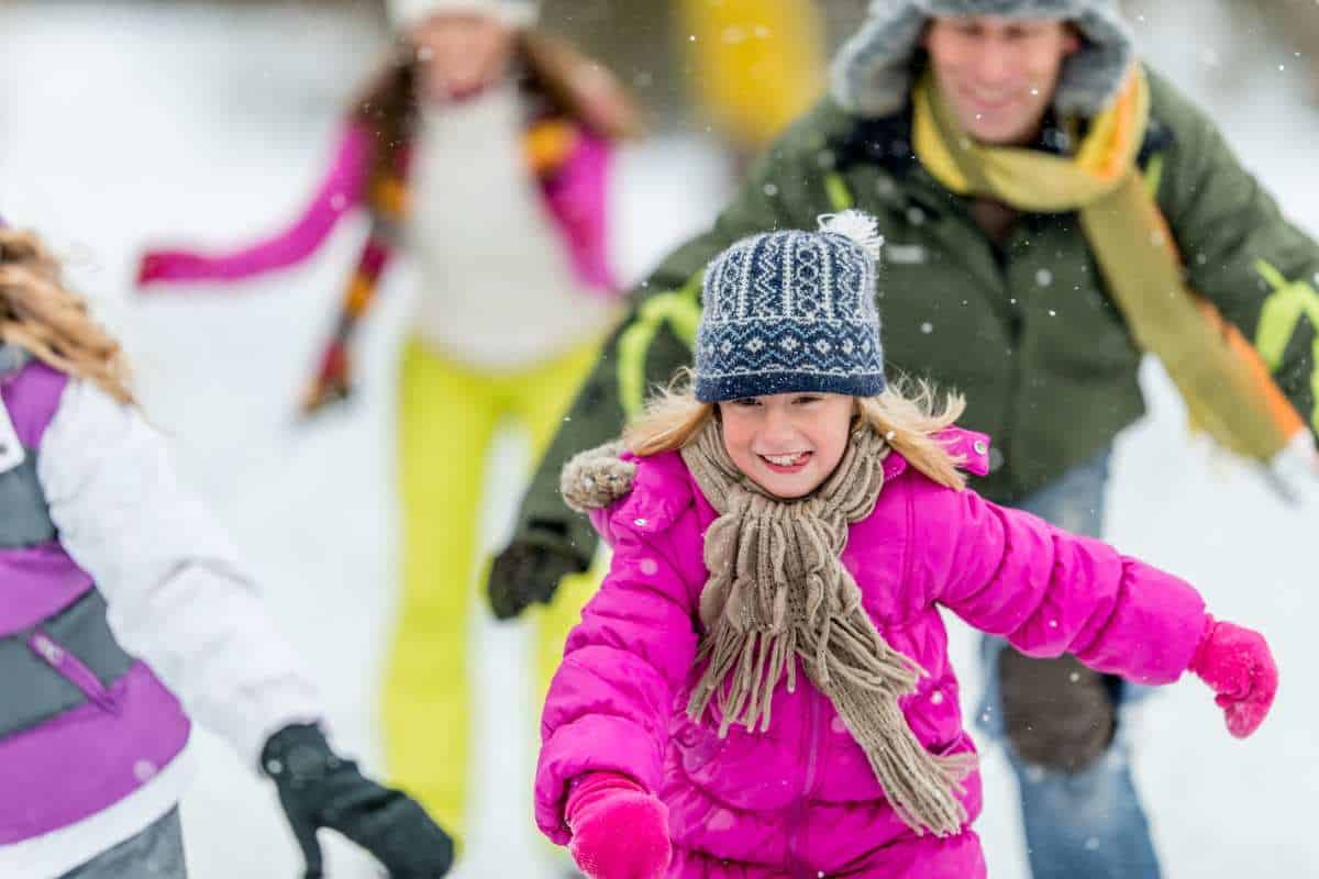 Ice skating fun in Winnipeg