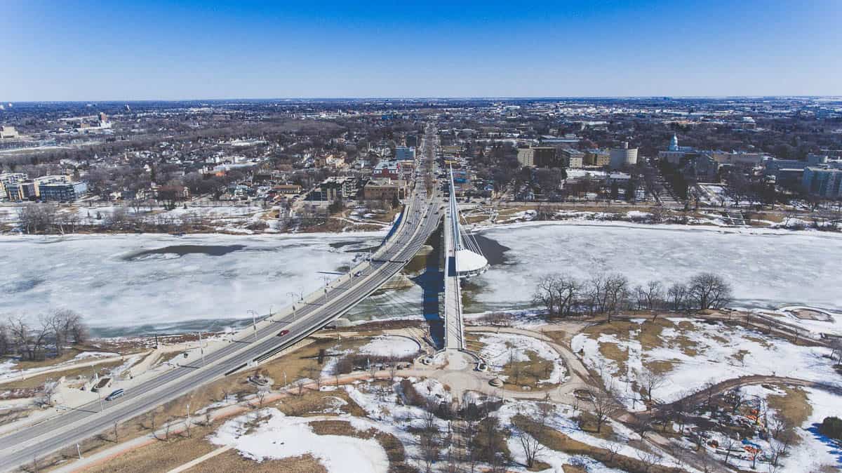 Aerial View of the Forks