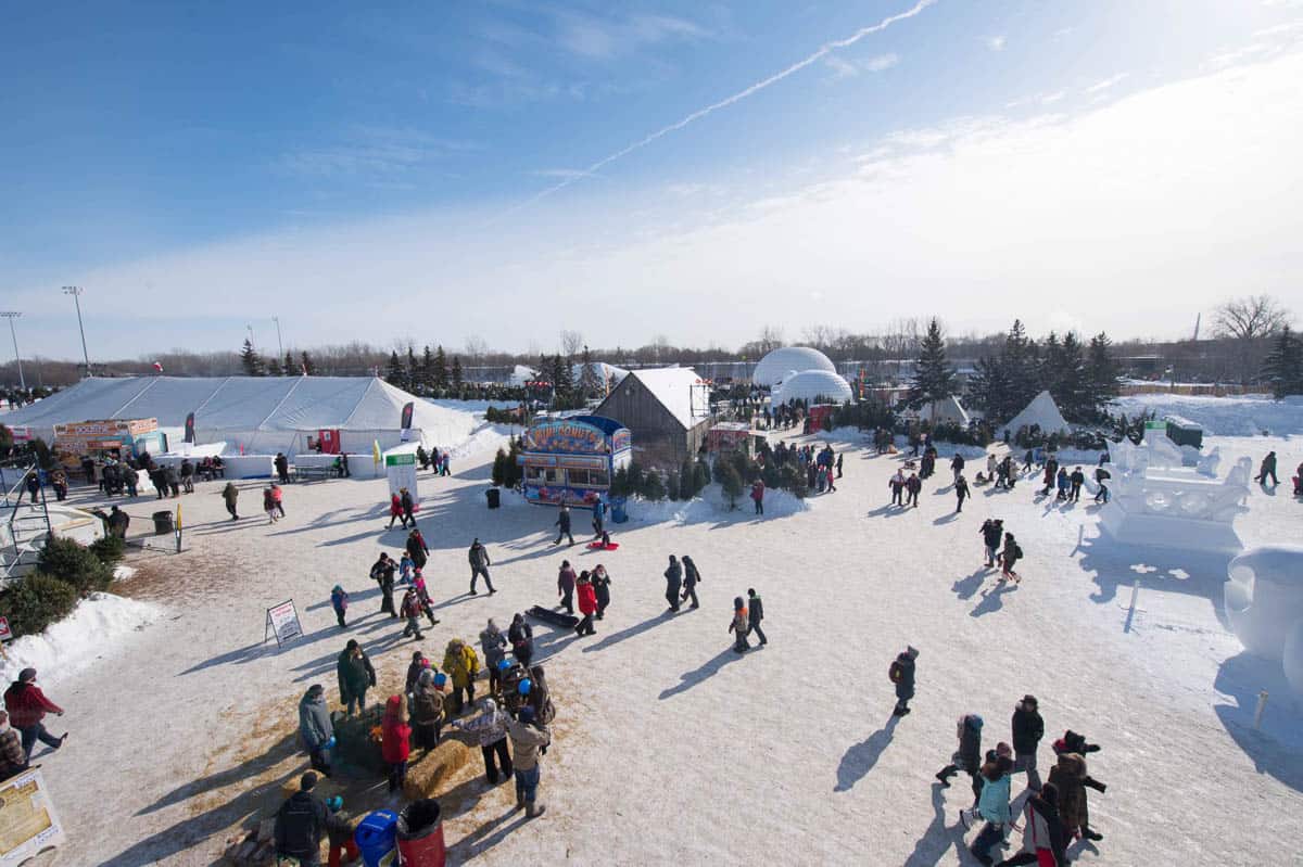 Festival du Voyageur on a winter day