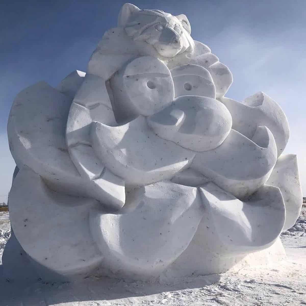 Giant Snow Sculpture