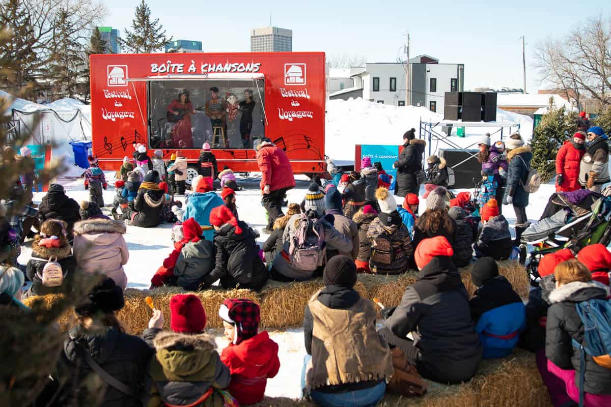 Outdoor show at Festival du Voyageur