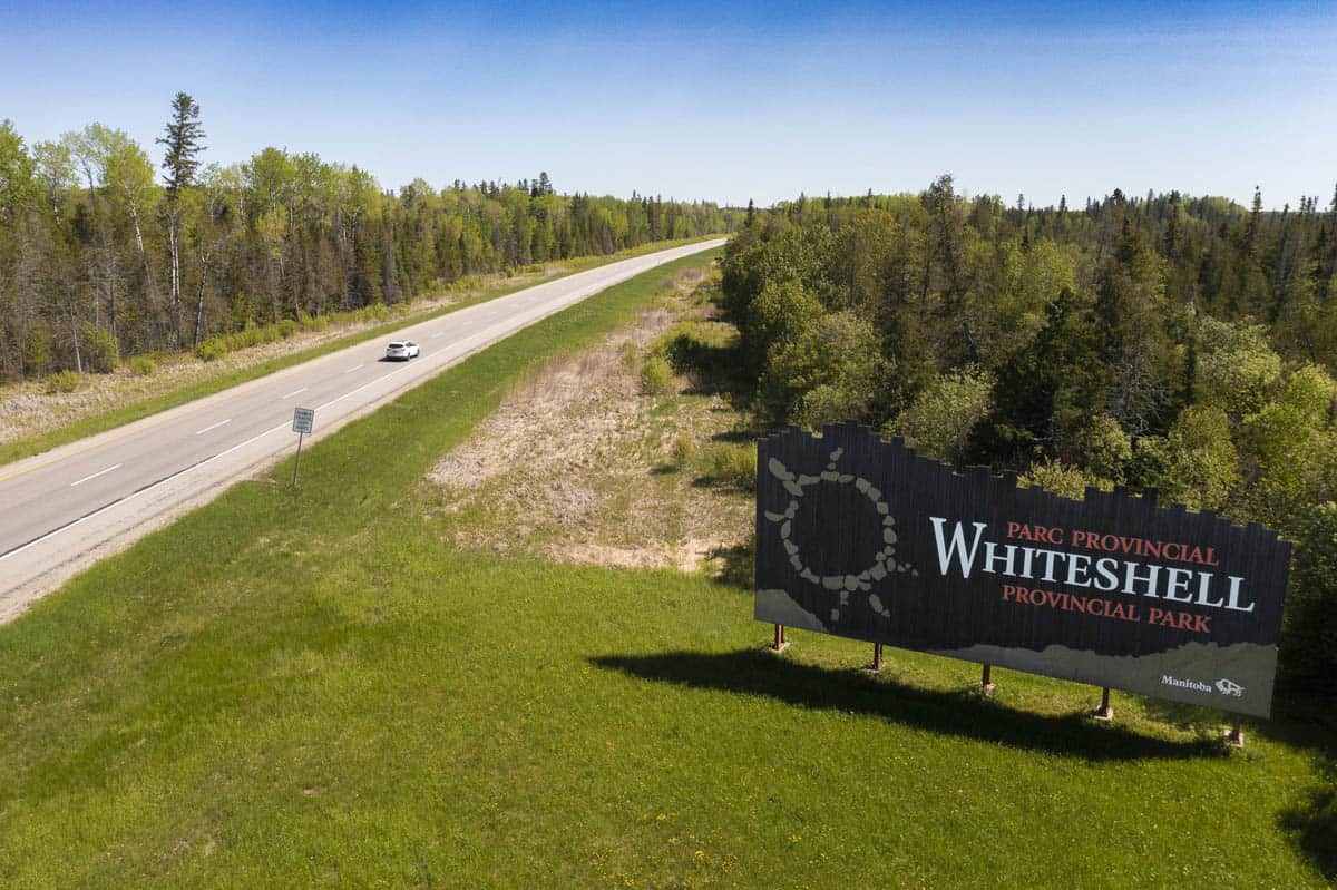 Whiteshell Provincial Park Welcome Sign