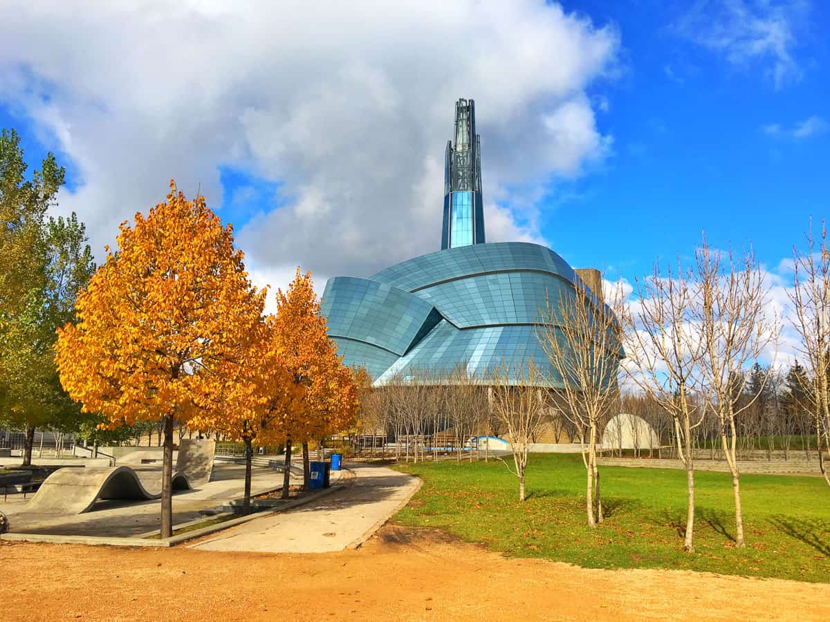 Canadian Museum of Human Rights in Autumn