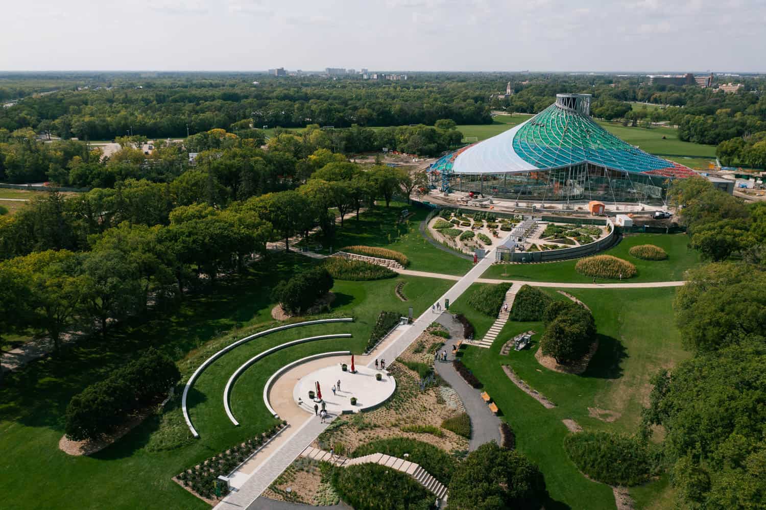 Assiniboine Park from a bird's eye view.