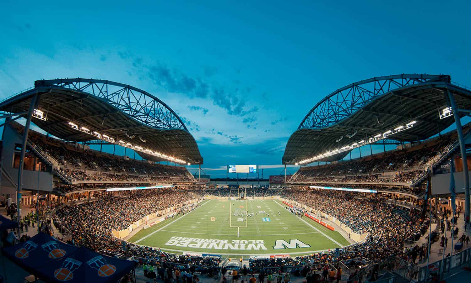 A view of IG field where the Winnipeg Blue Bombers play.